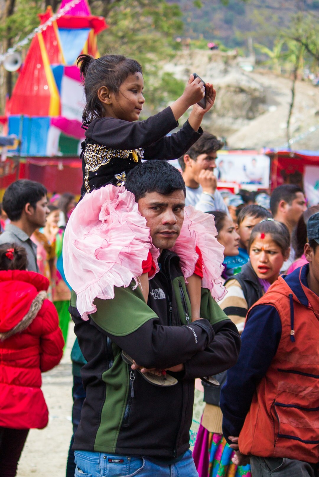 documentary photographer with locals
