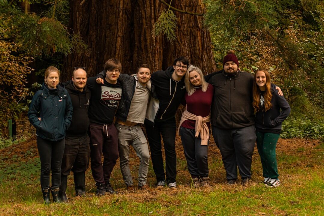 group of residents posing